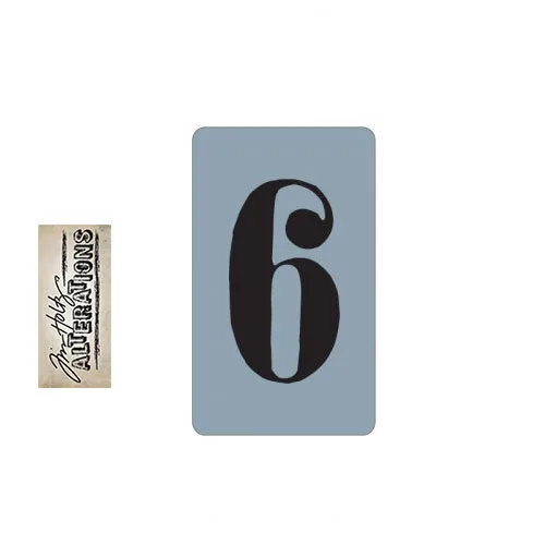 Sizzix Tim Holtz Alterations Texture Trades Embossing Folder Number Six