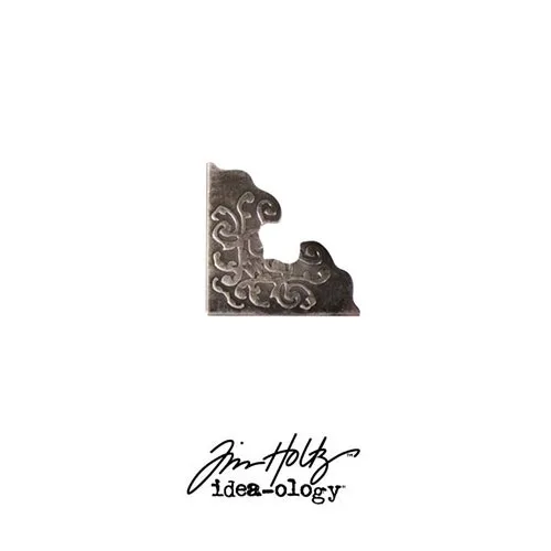 Idea-ology Tim Holtz Metal Ornate Corner Antique Nickel