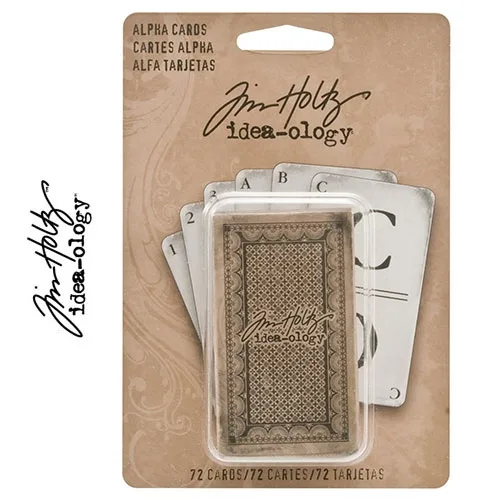 Tim Holtz Idea-ology Cardstock Alpha Cards