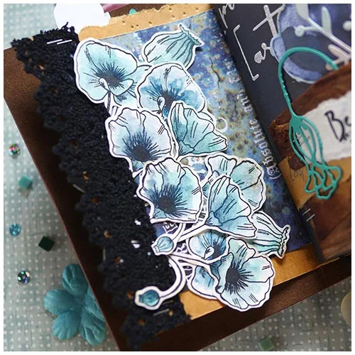 Elizabeth Craft Designs Clear Stamps Poppy Dream