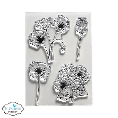 Elizabeth Craft Designs Clear Stamps Poppy Dream