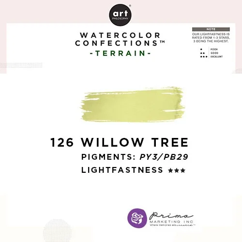 Prima Marketing Art Philosophy Refill Pan WILLOW TREE 126 - Terrain Watercolor Confections