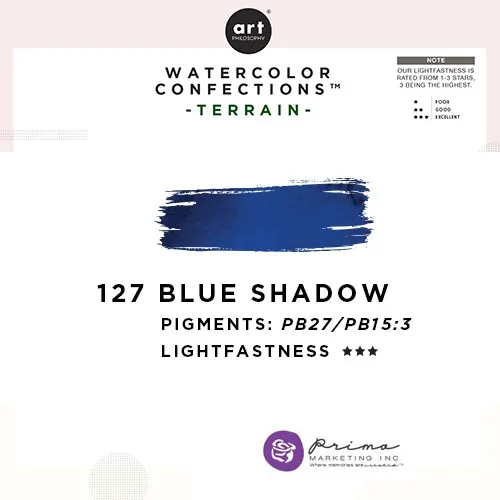 Prima Marketing Art Philosophy Refill Pan BLUE SHADOW 127 - Terrain Watercolor Confections