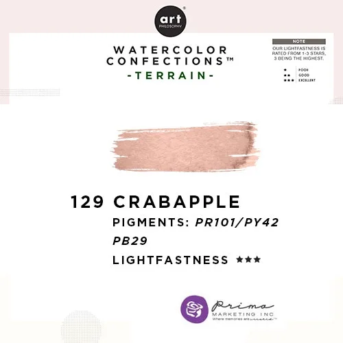 Prima Marketing Art Philosophy Refill Pan CRAB APPLE 129 - Terrain Watercolor Confections