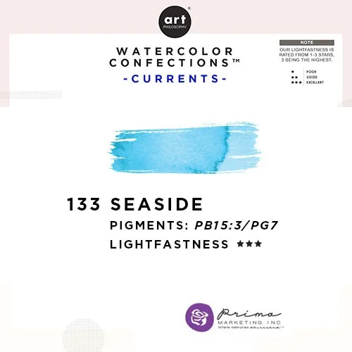 Prima Marketing Art Philosophy Refill Pan SEASIDE 133 - Currents Watercolor Confections