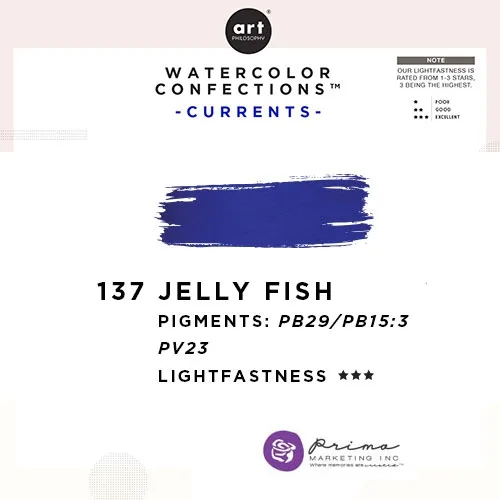 Prima Marketing Art Philosophy Refill Pan JELLYFISH 137 - Currents Watercolor Confections