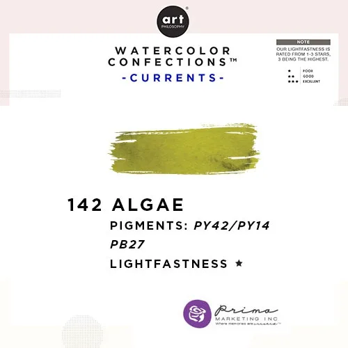 Prima Marketing Art Philosophy Refill Pan ALGAE 142 - Currents Watercolor Confections