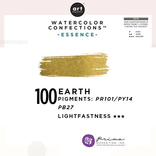 Prima Marketing Art Philosophy Refill Pan EARTH 100 - Essence Watercolor Confections