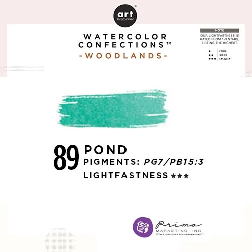 Prima Marketing Art Philosophy Refill Pan POND 89 - Woodlands Watercolor Confections