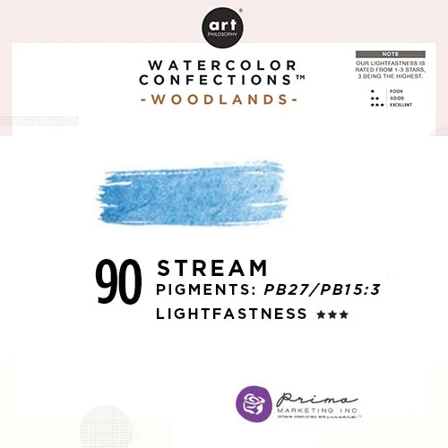 Prima Marketing Art Philosophy Refill Pan STREAM 90 - Woodlands Watercolor Confections