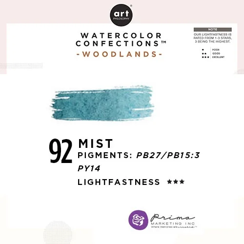 Prima Marketing Art Philosophy Refill Pan MIST 92 - Woodlands Watercolor Confections