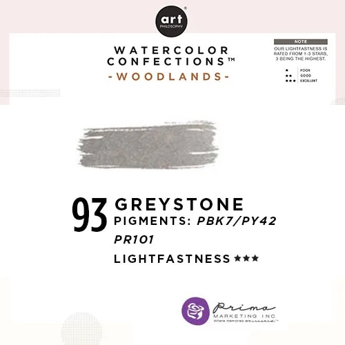 Prima Marketing Art Philosophy Refill Pan GREYSTONE 93 - Woodlands Watercolor Confections