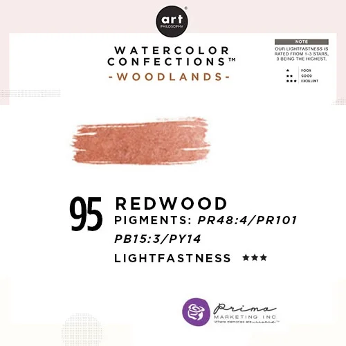 Prima Marketing Art Philosophy Refill Pan REDWOOD 95 - Woodlands Watercolor Confections