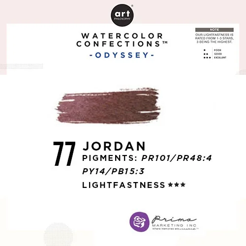 Prima Marketing Art Philosophy Refill Pan JORDAN 77 - Odyssey Watercolor Confections