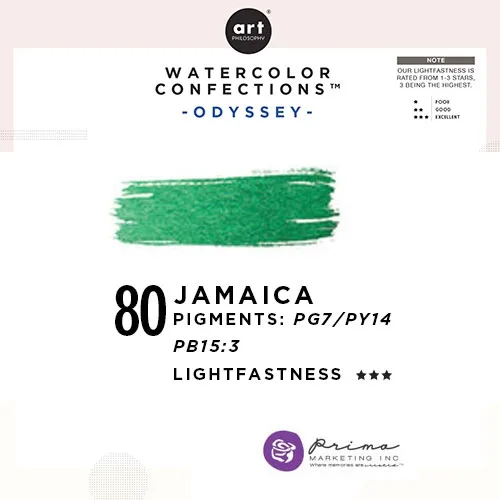 Prima Marketing Art Philosophy Refill Pan JAMAICA 80 - Odyssey Watercolor Confections