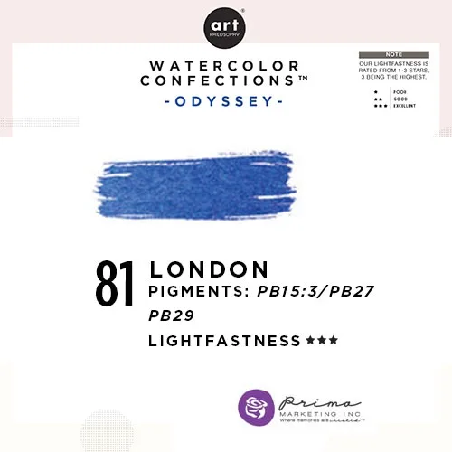 Prima Marketing Art Philosophy Refill Pan LONDON 81 - Odyssey Watercolor Confections