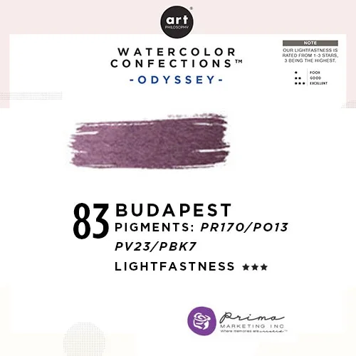 Prima Marketing Art Philosophy Refill Pan BUDAPEST 83 - Odyssey Watercolor Confections