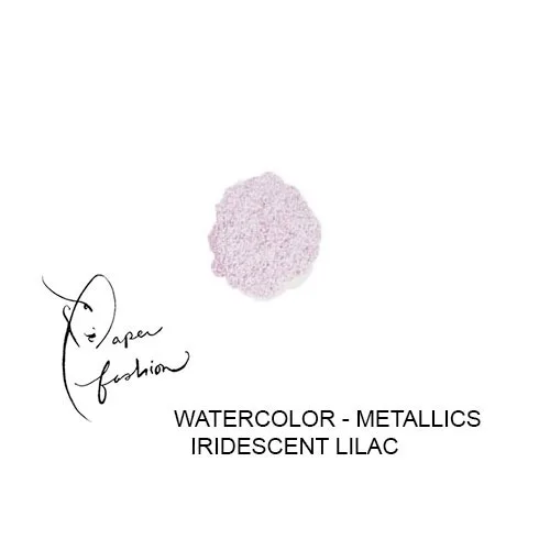 American Crafts Paper Fashion Watercolors Metallics Refill Pan Iridescent Lilac