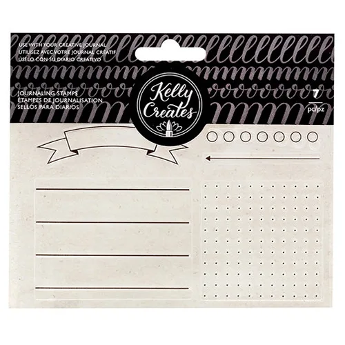 American Crafts Kelly Creates Clear Journaling Stamps
