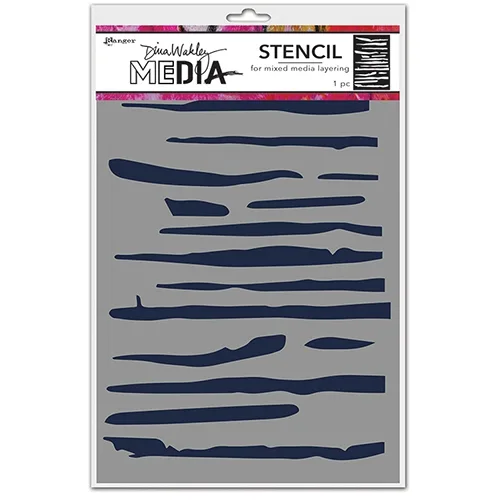 Ranger Dina Wakley Media Stencil Lines