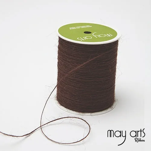 May Arts Jute Burlap String Cord Ribbon Brown