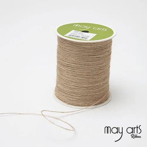 May Arts Jute Burlap String Cord Ribbon Natural