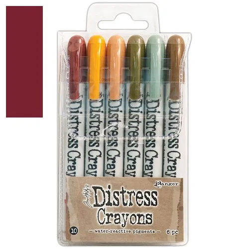 Ranger Tim Holtz set no. 10 Distress Crayon Aged Mahogany