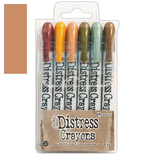 Ranger Tim Holtz set no. 10 Distress Crayon Tea Dye