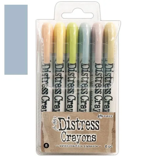 Ranger Tim Holtz set no. 8 Distress Crayon Weathered Wood