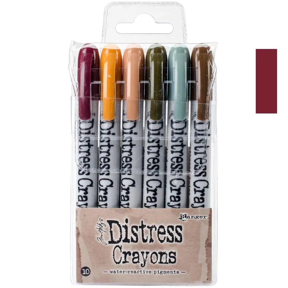 Ranger Tim Holtz set no. 10 Distress Crayon Aged Mahogany