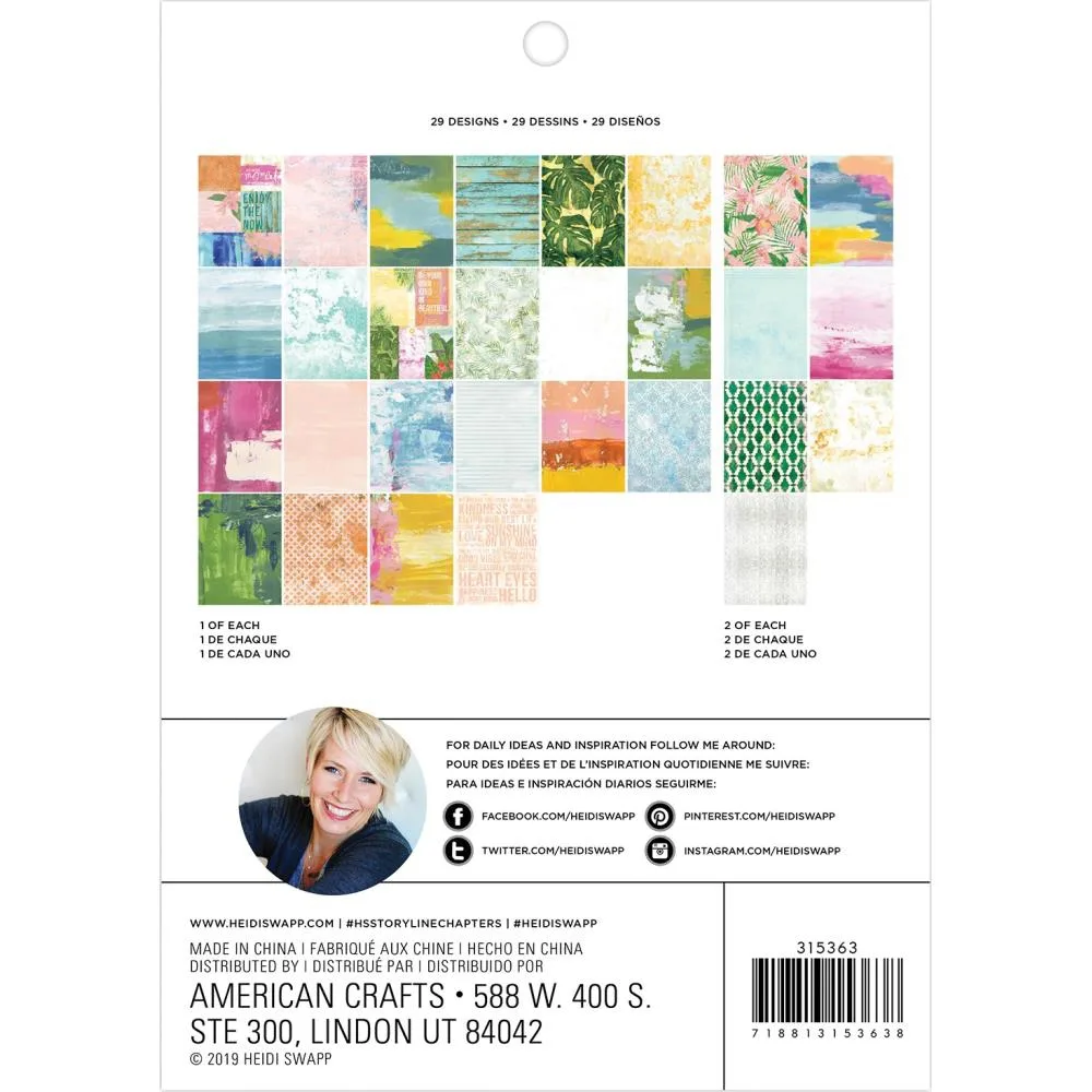 Heidi Swapp Paper Pad 6 x 8 inch Art Walk Collection