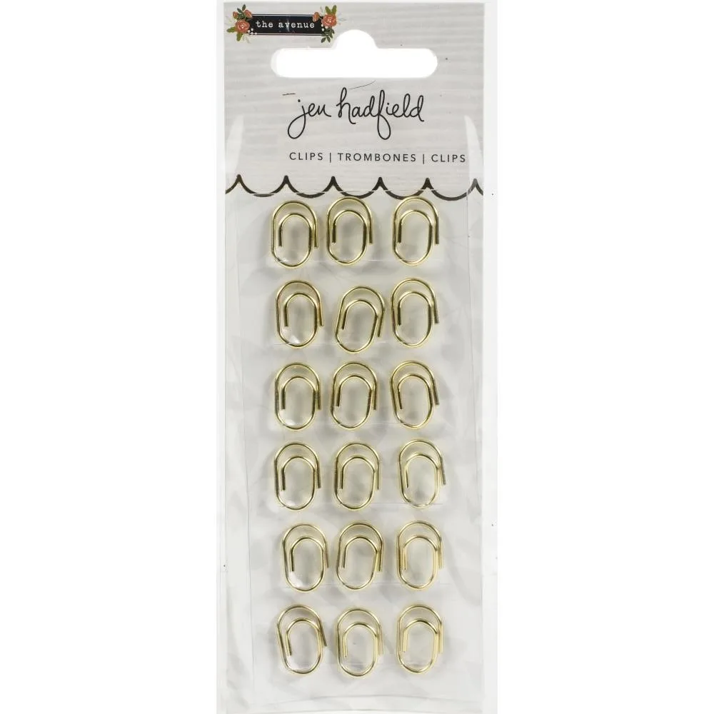 Pebbles Mini Paper Clips Gold The Avenue by Jen Hadfield