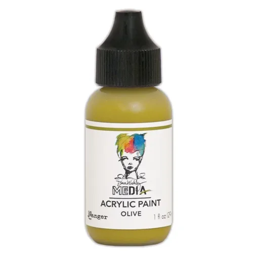 Ranger Dina Wakley Media Acrylic Paint Olive 1oz