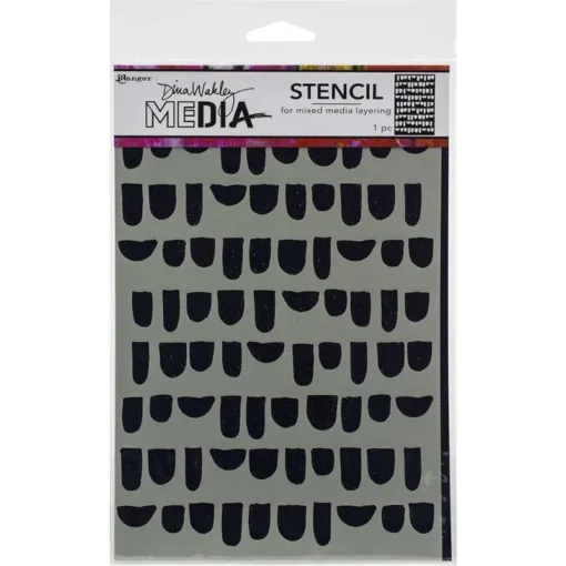 Ranger Dina Wakley Media Stencil Bumps 9 x 6 inch