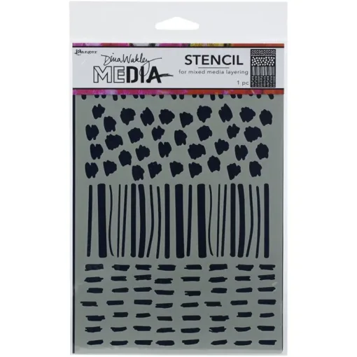 Ranger Dina Wakley Media Stencil Marks 9 x 6 inch