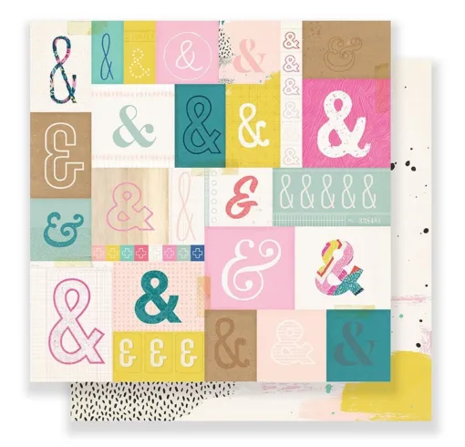 Crate Paper Paper Sheet 12 x 12 inch Serious Fun Good Vibes Collection