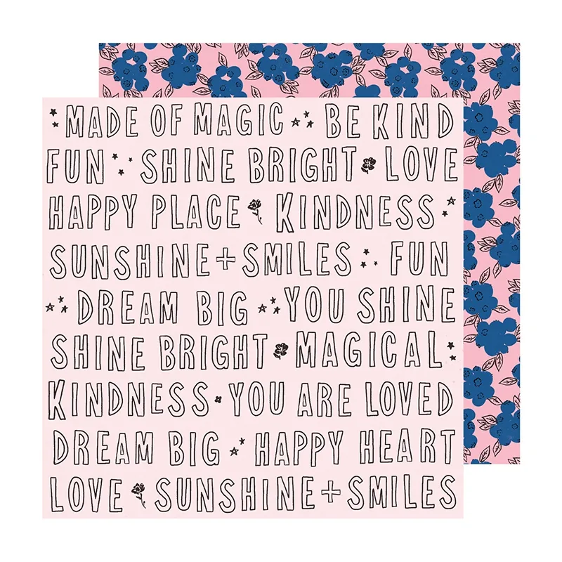 Crate Paper Double-Sided Paper Sheet 12 x 12 inch Kindness Sweet Story Collection by Maggie Holmes