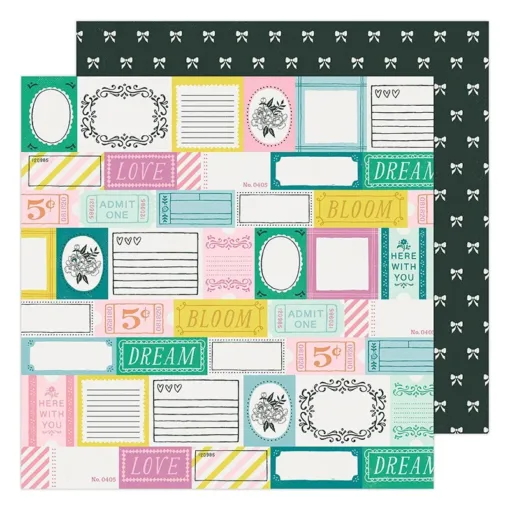 Crate Paper Double-Sided Paper Sheet 12 x 12 inch Garden Stroll Garden Party Collection by Maggie Holmes