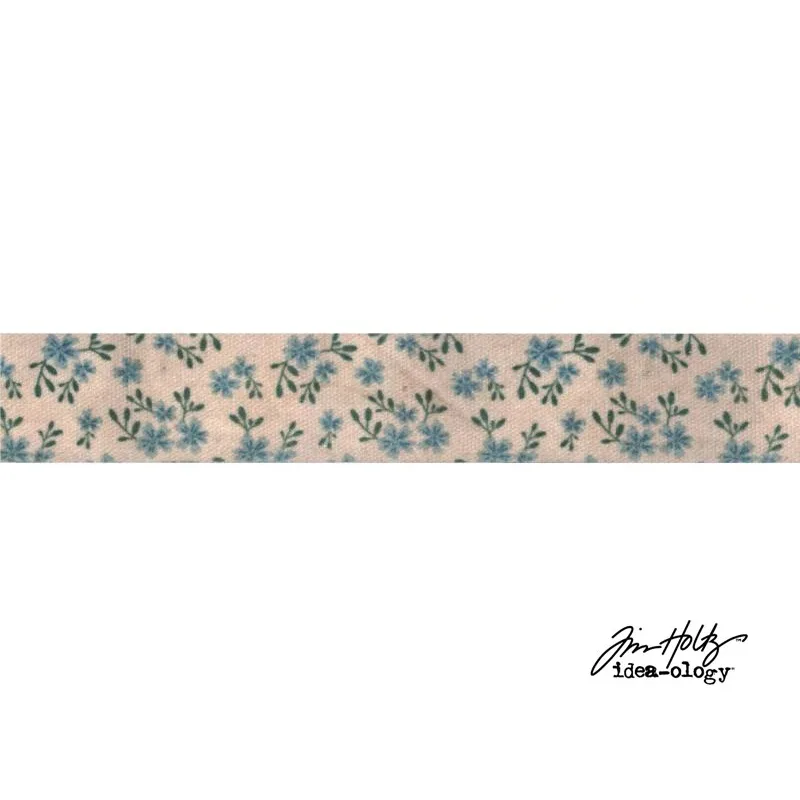 Advantus Idea-ology Linen Tape Agenda Tiny Flowers by Tim Holtz