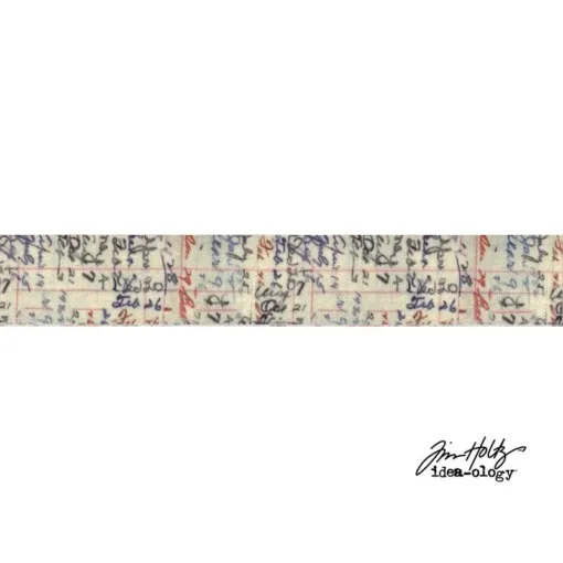 Advantus Idea-ology Linen Tape Floral Ledger by Tim Holtz