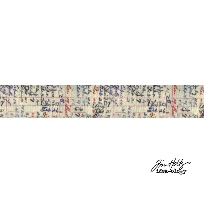 Advantus Idea-ology Linen Tape Floral Ledger by Tim Holtz