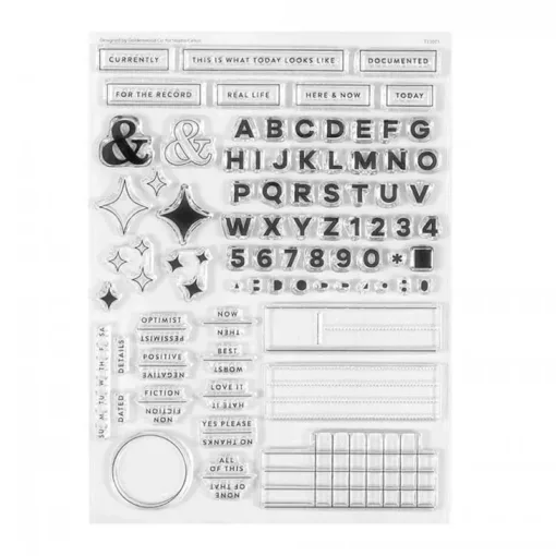 Studio Calico 6 x 8 inch Clear Stamp Set Real Life by Goldenwood Co