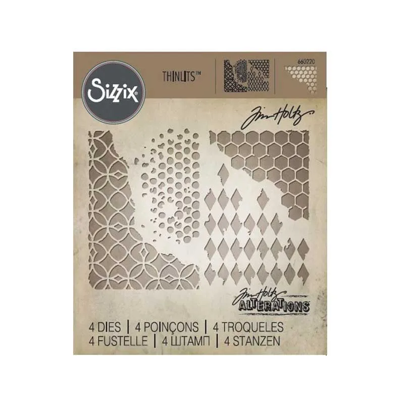 Sizzix Tim Holtz Thinlits Dies Mixed Media 1