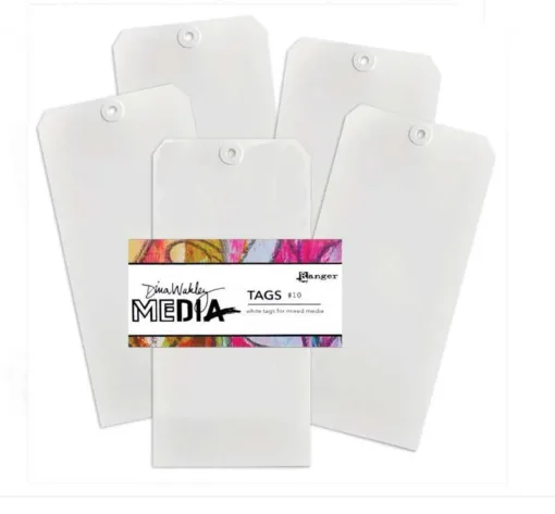 Ranger Dina Wakley Media White Tags [number 10]